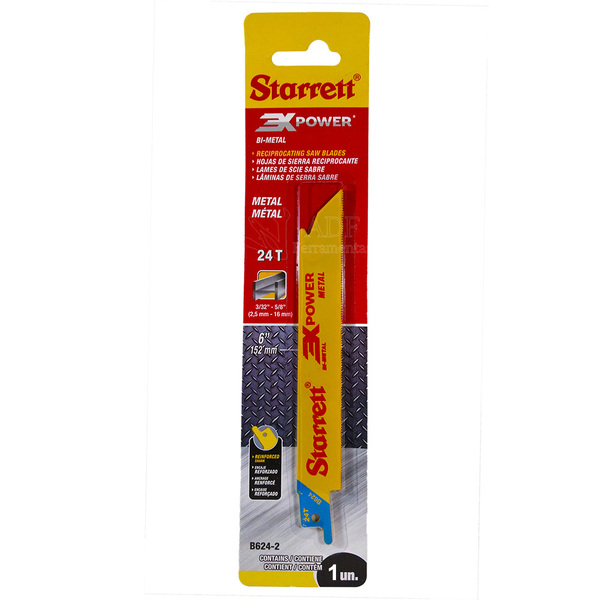 Lamina Serra Sabre Bi-metal 150mm/6 24d - Metal - B624 - Star