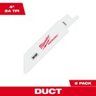 Lâmina Serra Sabre Mini 4" Duto 5peças 49-00-5424 - Milwaukee
