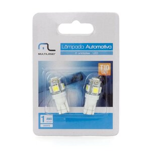 Lâmpada Automotiva T10 Led Esmagadinha 2 Unidades Multilaser - Au818 ...