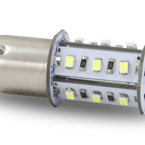 Lâmpada Ba15s Torre 18leds 12v 4w Branco Frio(par)