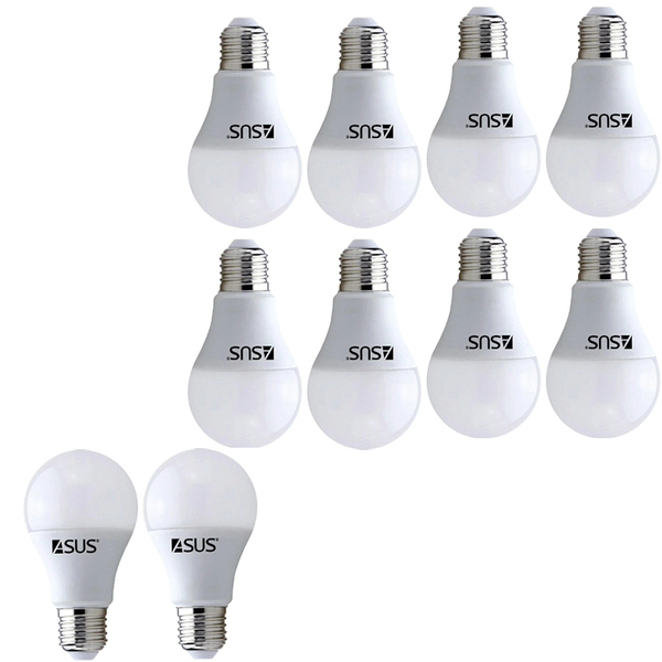 Lâmpada Bivolt Luz Led Branco Frio 12w 6500k Bulbo Soquete E2