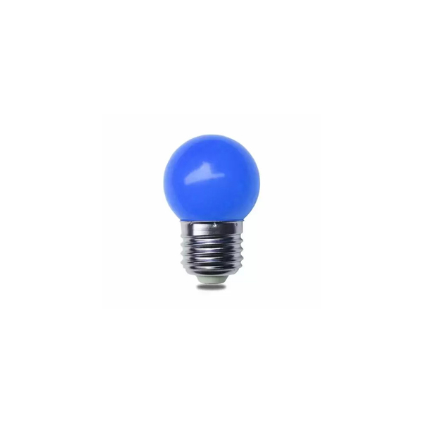 Lâmpada Bolinha Decorativa G45 E27 Led 1 5w Azul 220v