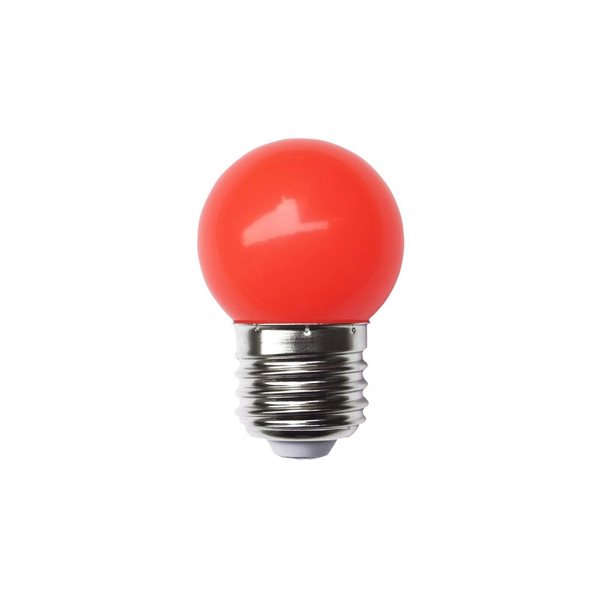 Lâmpada Bolinha Decorativa Vermelho G45 E27 Led 3w 127v