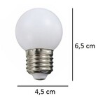 Lâmpada Bolinha Led 1w Branco Quente 127v