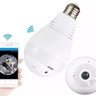 Lâmpada Câmera Espiã 360° Panorâmica Wifi Ip Led Bivolt Micro