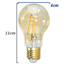 Lâmpada De Filamento Led Bulbo A60 4w 2200k Vintage Retro Biv