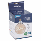 Lampada de Filamento LED G125 Espiral Luz Amarela Love 4W Gmh Bivolt