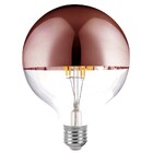 Lâmpada De Filamento Led G95 Defletora 6w - Rosê