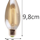 Lâmpada De Filamento Led Vela 2w E14 - Gmh 127v