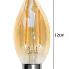 Lâmpada De Filamento Led Vela Chama 2w E14 - Gmh 220v