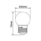 Lâmpada De Led Bolinha E27 Decoração Luz Amarela Branco Quent