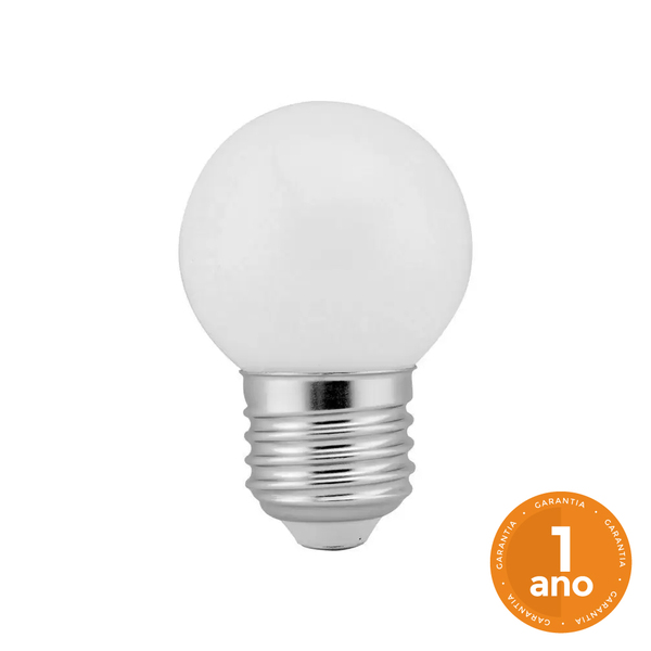 Lâmpada De Led Bolinha G45 E27 Decoração Luz Branca 2,5w - 65