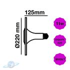 Lâmpada De Led Colorida Ufo Rosa 11w E27