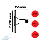 Lâmpada De Led Colorida Ufo Vermelha 11w E27