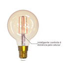 Lâmpada de LED E14 Bulbo 5W 470lm Luz Âmbar Bivolt Gaya