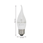 Lâmpada de LED E27 Vela 3W 260lm Luz Amarela Bivolt Ledvance