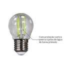Lâmpada de LED Filamento Bolinha 2W Luz Verde Bivolt Avant Iluminação
