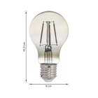 Lâmpada de LED Filamento E27 Bolinha 4W 300lm Luz Amarela Bivolt Elgin