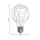Lâmpada de LED Filamento E27 Bulbo 1,5W 50lm Luz Amarela Bivolt Lexman