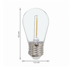 Lâmpada de LED Filamento E27 Bulbo 1W 50lm Luz Amarela 127V Lexman