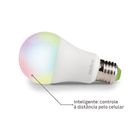 Lâmpada de LED Inteligente E27 Bulbo 10W 806lm Luz RGB Bivolt Intelbras