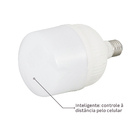 Lâmpada de LED Inteligente E27 Bulbo 20W 1800lm Luz RGB Bivolt Elgin