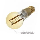 Lâmpada de LED Inteligente E27 Bulbo 5W 470lm Luz Âmbar Bivolt Gaya
