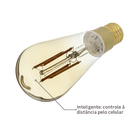 Lâmpada de LED Inteligente E27 Bulbo 5W 400lm Luz Branca Bivolt Gaya