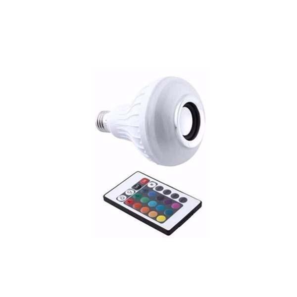 Lampada De Led Music Bluetooth Rgb Com Branco 12w