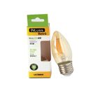 Lâmpada De Led Retrô Vela Filamento Âmbar 4w E27 Bivolt