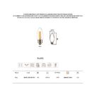 Lâmpada De Led Retrô Vela Filamento Âmbar 4w E27 Bivolt