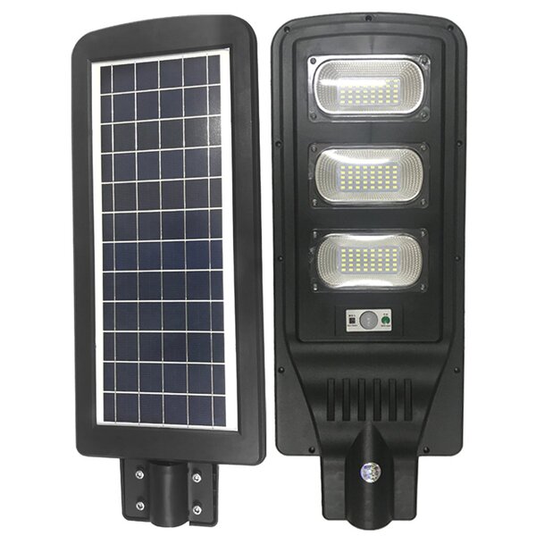 Lâmpada De Led Solar Automática Externa Inteligente 60 W