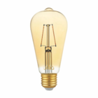 Lâmpada De Led St64 Filamento Vintage Brilia - E27 2,5w Biv -