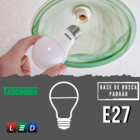 Lâmpada de LED TKL60 9W 6500K Taschibra Branco Frio