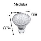 Lâmpada Dicróica 18 Led Para Spot Mr16 Gu10 1w Branco Quente