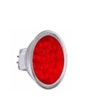 Lampada Dicroica Led 1w 127v Gx6.35 Lente Vermelha