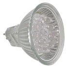 Lampada Dicroica Led 1w 127v Gx6.35 Lente Vermelha