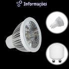 Lâmpada Dicroica Redonda 3w Bivolt Ip65