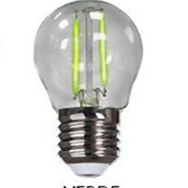 Lampada Filamento Bolinha 2w Bivolt Luz Verde Avant