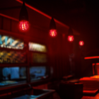 Lampada Filamento Bolinha 2w Bivolt Luz Vermelha Avant