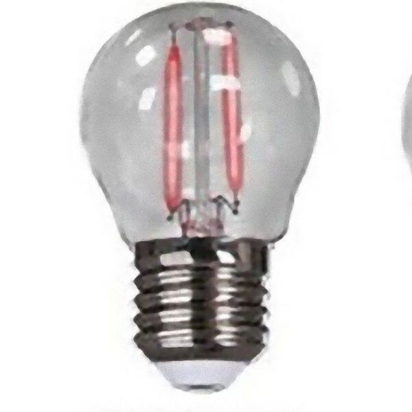 Lampada Filamento Bolinha 2w Bivolt Luz Vermelha Avant