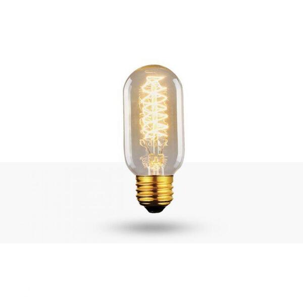 Lâmpada Filamento De Carbono T45 40w Retro Vintage 127v