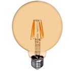 Lâmpada Filamento De Led G125 E27 Globo Grande Retrô Vintage