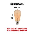 Lâmpada Filamento Led Pera St64 Tomas Edson 4w 2200k 110v St1