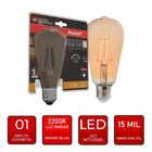 Lâmpada Filamento Led Pera St64 Tomas Edson 4w 2200k 220v St1
