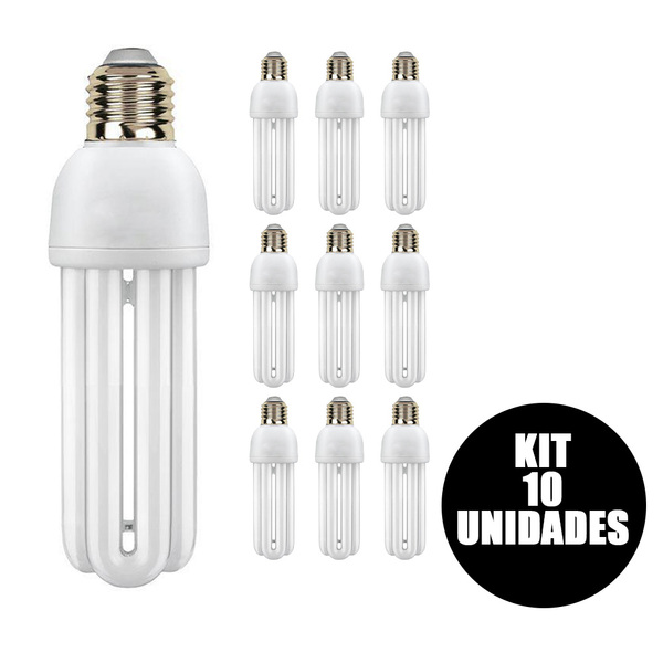 Lampada Fluorescente 220v Kit 10 Uni 25w Branco Frio Iluminaç