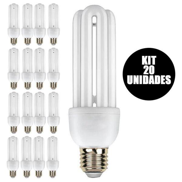Lampada Fluorescente 220w Kit 20 Uni 15w Branco Frio Ilumina