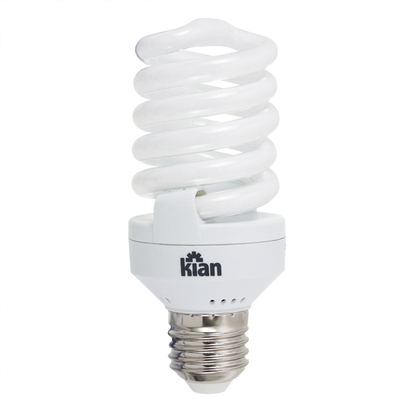 Lâmpada Fluorescente E27 Espiral 25W 1504lm Luz Branca 127V Kian