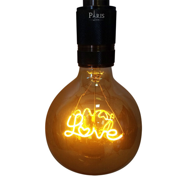 Lâmpada G125 Filamento Led Love 4w 2200k Bivolt E27