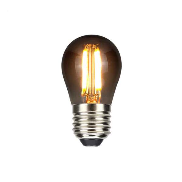 Lampada G45 Bolinha Fume Filamento Led 4w 2400k E27 Bivolt